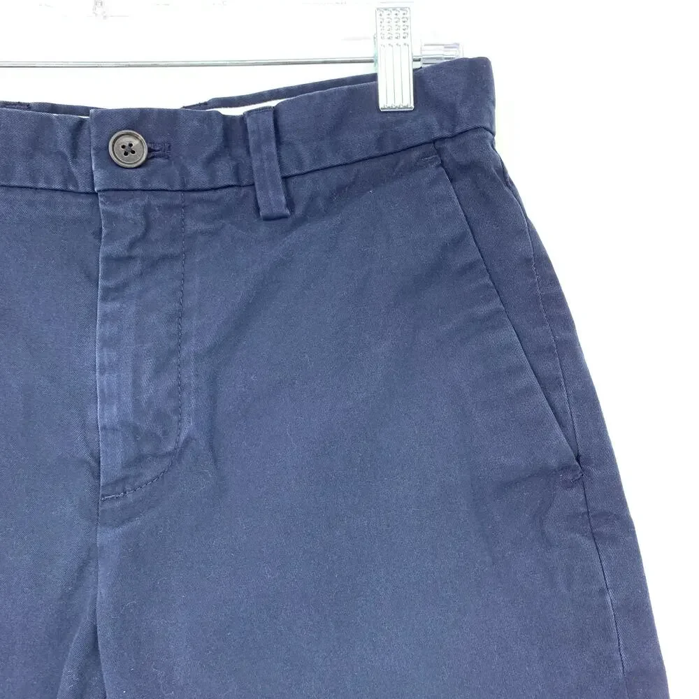 Banana Republic Shorts Men's Size 28 Emerson Relaxed-Fit  Flat Front Chino Blue